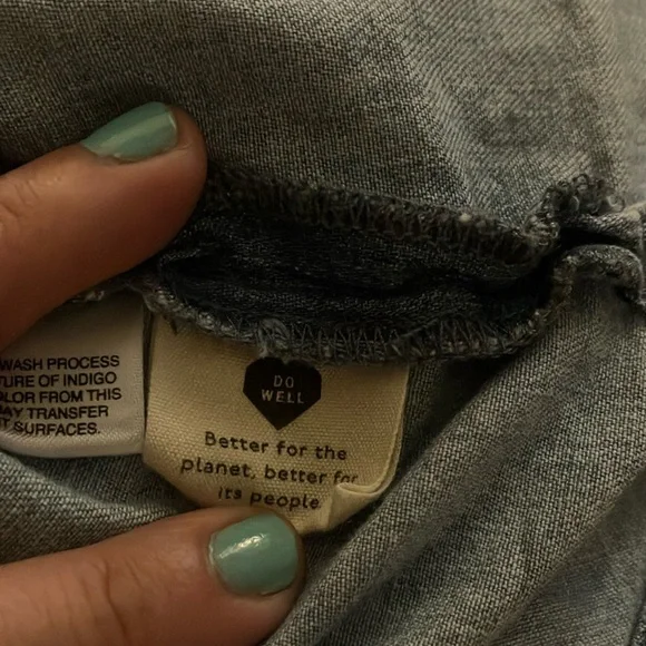 Madewell Light Blue Button-Down Shirt Dress - Picture 7 of 8